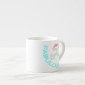 Tasse Expresso Pastel Aquarelle Arc-en-ciel 55 Anniversaire (Devant droit)