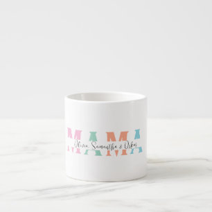 Tasse Expresso Pastel MAMA cadeau de fête des mères  