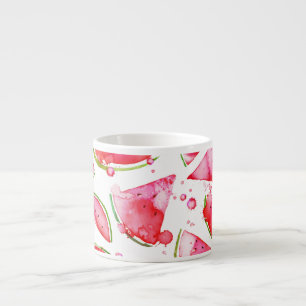Tasse Expresso Pastèque à l'aquarelle 1