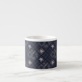 Tasse Expresso Patchwork bleu (Devant)