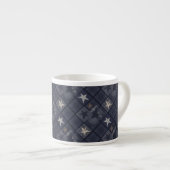 Tasse Expresso Patchwork bleu (Devant droit)