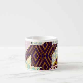 Tasse Expresso Patchwork Hounds-tooth : Armature Vintage sans joi