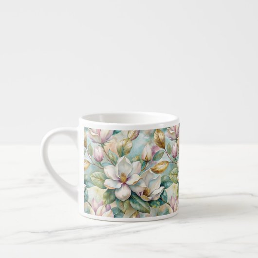 Tasse Expresso Pattern Elegant Magnolias (Gauche)