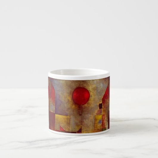 Tasse Expresso Paul Klee Ballons rouges Art coloré Abstrait (Devant)