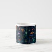 Tasse Expresso Paul Klee Fish Magic Peinture Abstraite Art graphi (Devant)
