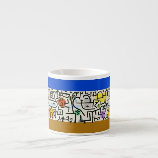 Tasse Expresso Paul Klee Rich Harbor Expressionnisme abstrait (Devant)