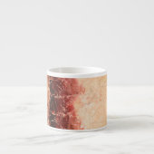 Tasse Expresso Paysage rouge Abstrait (Devant)