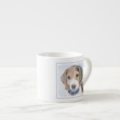 Tasse Expresso Peinture beagle - Cute Original Chien Art (Devant droit)