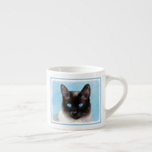 Tasse Expresso Peinture de chats de Siamese - Cute Original Cat A