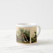 Tasse Expresso Peinture d'oiseaux de Mallard Duck Audubon (Devant droit)
