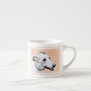 Tasse Expresso Peinture Greyhound - Cute Original Chien Art
