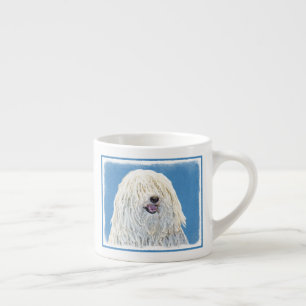 Tasse Expresso Peinture Puli - Cute Original Chien Art