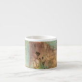 Tasse Expresso Peinture sur la Terre avec surface fissurée (Devant)