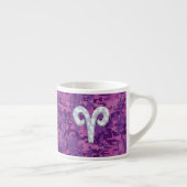 Tasse Expresso Perle comme Aries Symbole Zodiaque Camouflage numé (Droite)