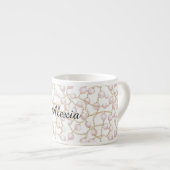 Tasse Expresso Perles de Glam Rose Or (Devant droit)