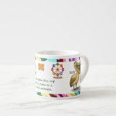Tasse Expresso Personalise: Pierre pelican's brilliant beak (Devant droit)
