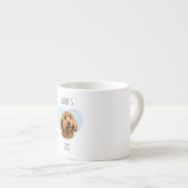 Tasse Expresso Personalized Dog Dad | Custom Pet Photo Heart  (Devant droit)