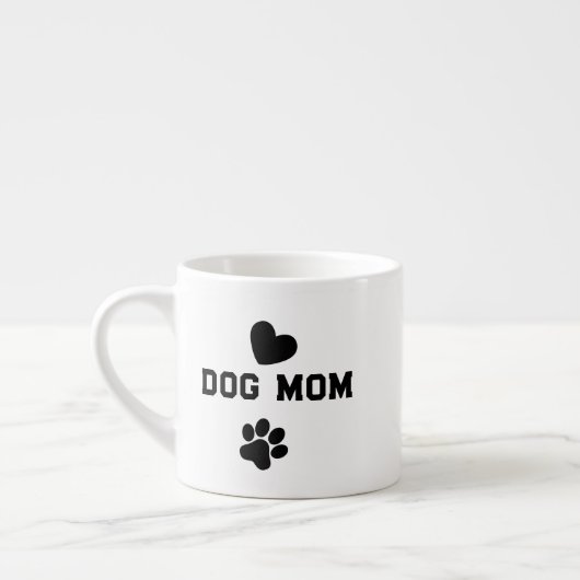 Tasse Expresso Personalized Dog Mom – Custom Name Mother’s Day (Gauche)
