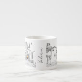 Tasse Expresso Personalized Espresso Cup with Cityscape (Devant)