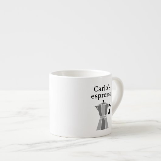 Tasse Expresso Personalized espresso cup with moka pot design (Devant droit)