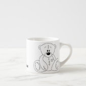 Tasse Expresso Personalized Teddy Bear Coffee Cup (Droite)