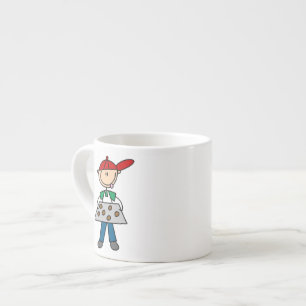 Tasse Expresso Personnage bâton cuit des cookies