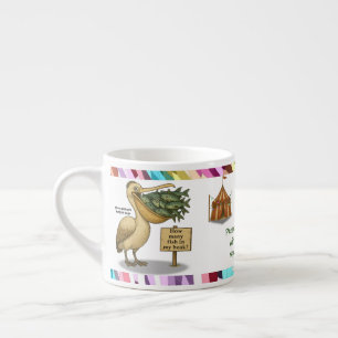 Tasse Expresso Personnaliser : Le bec brillant de Pierre le pélic