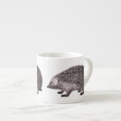 Tasse Expresso Petit hérisson adorable Hedgie de copie antique (Devant droit)