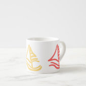 Tasse Expresso petit voilier (Devant droit)