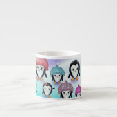Tasse Expresso Petits Pingouins Drôles (Devant)