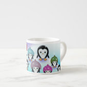 Tasse Expresso Petits Pingouins Drôles (Devant droit)