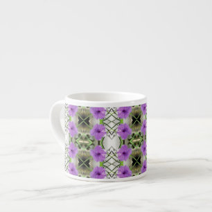 Tasse Expresso Pétunias mexicains et treillis