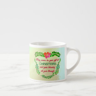TASSE EXPRESSO PEUT-ÊTRE QUE LA PAIX SOIT VOTRE CADEAU À NOËL