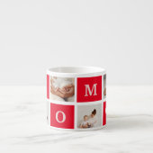 Tasse Expresso Photo Collage Moderne & Best Mom Ever Cadeau (Devant)