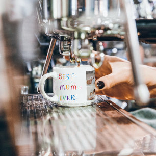 Tasse Expresso Photo Collage moderne et coloré Meilleur cadeau de