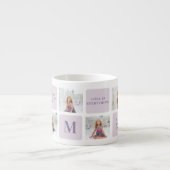 Tasse Expresso Photo Collage moderne Joyeux jour des mères violet (Devant)