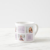 Tasse Expresso Photo Collage moderne Joyeux jour des mères violet (Devant droit)