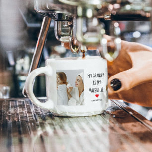 Tasse Expresso Photo Collage Mon Grand-Père Est Mon Cadeau Vale