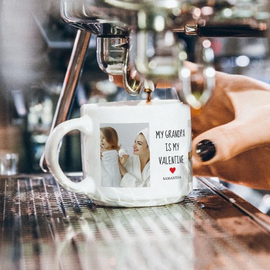 Tasse Expresso Photo Collage | Mon Grand-Père Est Mon Cadeau Vale