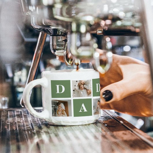 Tasse Expresso Photo de collection moderne et cadeau de Fête des 