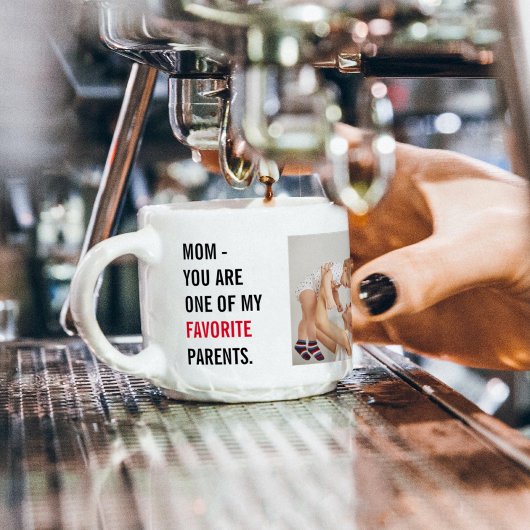 Tasse Expresso Photo de collection moderne & Joyeux cadeau de la 