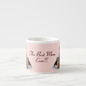 Tasse Expresso photo de mignon chiot beagle chiot en train de bou (Devant)