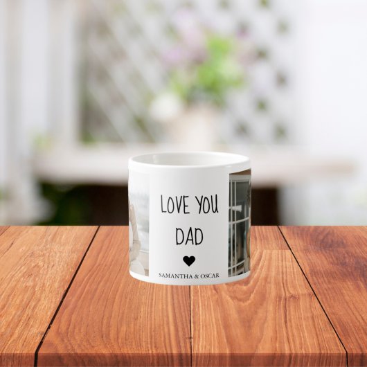 Tasse Expresso Photo & Love You Dad Cadeau