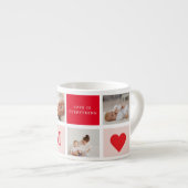 Tasse Expresso Photo Rouge et rose Meilleure mère Ever Venin (Devant droit)