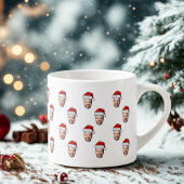 Tasse Expresso Photo sur mesure Santa Hat Cadeau de Noël