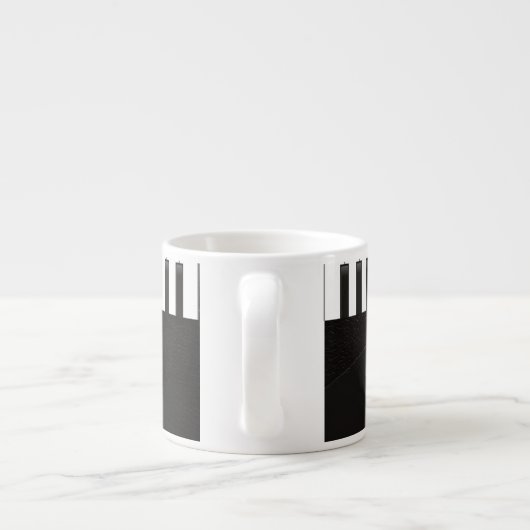 Tasse Expresso Piano noir et blanc (Dos)