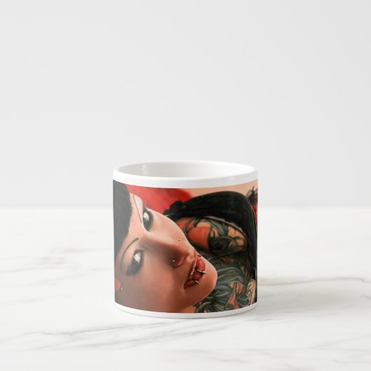 Tasse Expresso Pin de tatouage (Devant)