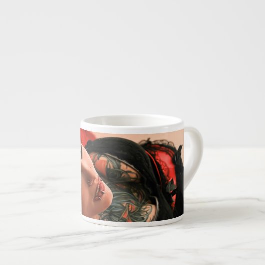 Tasse Expresso Pin de tatouage (Devant droit)