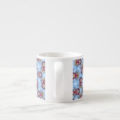 Tasse Expresso Pingouins de Noël bleu espresso mule (Dos)