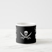 Tasse Expresso Pirate et monogramme (Devant)